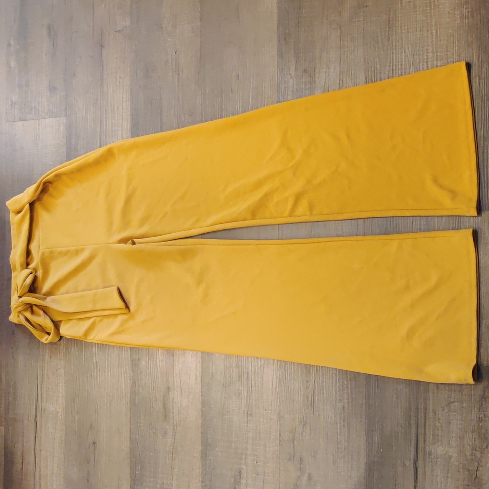 Windsor mustard palazzo pants